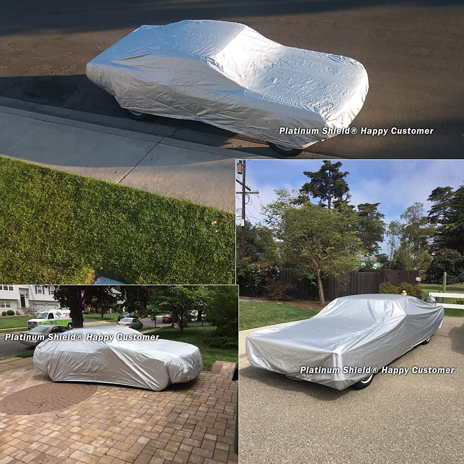 Platinum Shield Weatherproof Car Cover Compatible with 2008 Jaguar XKR  Coupe,Convertible 2 Door - Protect Water, Snow, Sun - Fleece Lining - Free 