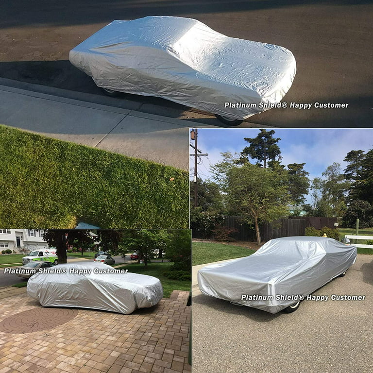 Platinum Shield Weatherproof Car Cover Compatible with 2002 Audi TT Coupe 2  Door - Outdoor & Indoor - Protect from Water, Snow, Sun - Fleece Lining -  Includes Cable Lock, Storage Bag & Wind Straps 