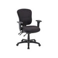 thumbnail image 6 of Lorell Mid-back Task Chair 26-3/4"x26"x39-1/4"-42" Black 66128, 6 of 15
