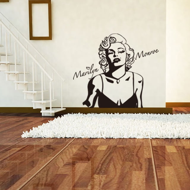 Adhesivo de pared extraíble Marilyn Monroe para decoración del hogar