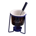 thumbnail image 1 of Olla para fondue de chocolate con tenedor, electrodomésticos de cocina, calentador, queso, aperitivos, velas de té Azul, 1 of 9