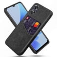 thumbnail image 1 of PU Leather Cloth Coated Phone Case with Card Holder for A17 4G Models, 1 of 4