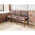 thumbnail image 4 of Pemberly Row Waiting Reception 3 Seat Tandem Seating Wood Frame in Brown, 4 of 5