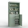 thumbnail image 4 of 100% Solid Wood 32" Bathroom Cabinet with Solid Doors, 2-Drawers and Adjustable Shelves, 4 of 6