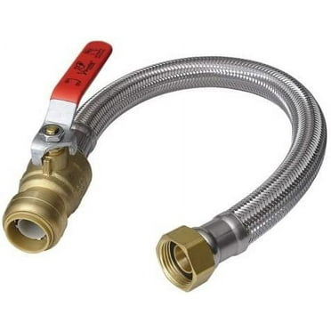 SharkBite U3068FLEX18BVLF Flexible Water Heater Connectors, 1/2-Inch by 3/4-Inch by 18-Inch Length by Sharkbite