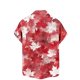 thumbnail image 5 of Blusa y camisa de manga corta con cuello vuelto Camisa casual para hombre Camisa de bolos vintage de manga corta Camisas de verano de playa cubana Camisa abotonada Blusa de poliéster para hombre, 5 of 5