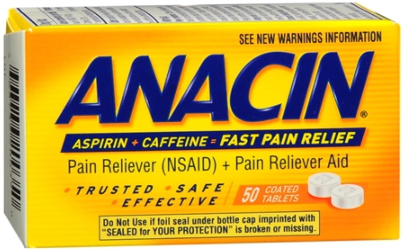 Anacin Tablets 50 ea (Pack of 2)