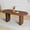 Walnut, variant on 70.8 Inch Dining Table for Rustic Farmhouse, Oval Kitchen Dining Room Table with Wooden Base for Meeting Room Reception Room (Walnut)