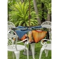thumbnail image 2 of Outdoor Tablecloth with Umbrella Hole and Zipper, St. Patrick's Day Round Table Cloth 60 Inch Waterproof Tablecloth, Green Lucky Shamrocks Harp Beer Black Picnic Table Cover for Patio Camping, 2 of 7