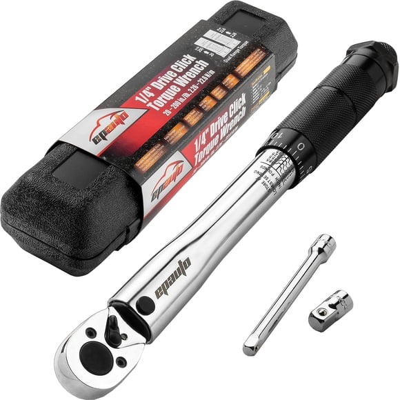 Llave dinamométrica EPauto Drive Click de 1/4 pulgadas, 2,26-22,6 Nm