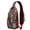 Silver-7, variant on Boho Earthy Hippie Sling Backpack for Women Men – Durable polyester, Anti-theft back pocket, Reinforced stitching – Boho Ethnic Nordic Style Design for Travel, Hiking, Outdoor