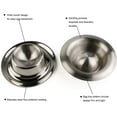 thumbnail image 3 of Stainless Steel Egg Cup Set Boiled Egg Holder Tableware Kitchen Utensils, 3 of 5