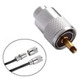 thumbnail image 5 of 10 Pack UHF/PL-259 Solder Connector Plug with Reducer for RG8X, RG8, RG59, LMR-400, RG-213 Coaxial Coax Cable, 5 of 6
