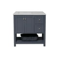 thumbnail image 6 of Lakeshore 36" Bathroom Vanity with Marine Gray Cabinet and Engineered Carrara Top, 6 of 6