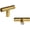 Gold, variant on Tbar Cabinet Pulls, 2 inch Kitchen Drawer Cupboards Door Handle Pulls Brushed Nickel Cabinet Knobs, Stainless Steel Single Hole T-Knob Hardware, 5 Pack
