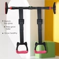 thumbnail image 3 of Youkk 1 Set Kids Gymnastics Ring Portable Detachable PP Handle Nylon Webbing Cute Animal Shape Nonslip Pull-up Rings 1M, 3 of 6