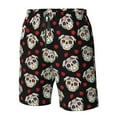 thumbnail image 4 of Logiee colorful Skull dog flower Print Mens Swim Trunks Quick Dry Board Shorts,Breathable Hawaii Beach Shorts Swimwear Bathing Suits-Small, 4 of 6