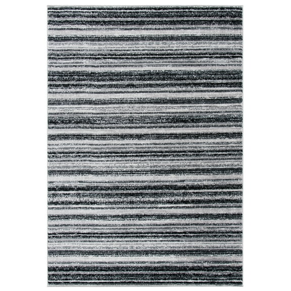 SAFAVIEH Skyler Orval Striped Area Rug, Grey/Black, 3' x 5'
