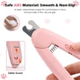thumbnail image 6 of Oazouf Cat Nail Clippers with LED Lights and File, Safety Stainless Steel Dog Cat Nail Trimmer for Cats Dogs Rabbits Birds Small Animals, Pink, 6 of 8