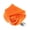Orange, variant on Unisex Satin Rose Bud Flower Lapel Pin