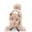 Khaki, variant on Xijirk Solid Penguin Embroidery Baby Knit Beanie & Neck Warmer Set Single Pom Pom Winter Hat Kit Pink,One Size