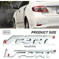 thumbnail image 2 of GHSDFBB 2 Pack 3D Metal Car Sport Sticker, Sport Logo Emblem Badge Decals, Car Side Fender Rear Trunk Sport Sticker (Silver) CN001, 2 of 7