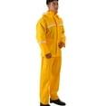 thumbnail image 3 of Dagegui Mens Rain Suits 2 Piece Set Long Sleeve Waterproof Protective Raincoats and Pants Sets Reflective Outdoor Safty Rainsuits Yellow 4XL, 3 of 4