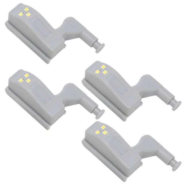 10PCS Universal Cabinet Cupboard Hinge LED Light Sensor Light With 3 LED Lamp Beads Wardrobe LED Hinge Light For Home Kitchen