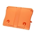 thumbnail image 3 of Uxcell 10.5x7.7x0.7" Book Stand, ABS Plastic Adjustable Foldable Book Display Holder with Clips, Orange, 3 of 6