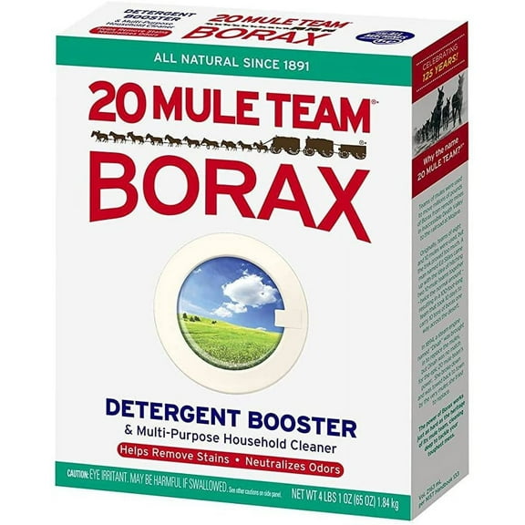 Mule Team Borax All Natural Detergent Booster & Multi-Purpose Household Cleaner 65 ozpack of 1.
