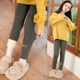 thumbnail image 5 of Ketyyh-chn99 Girls Leggings Cotton Full Length Stretchy Kids Pants Girls 2025 Uniform Pants Teen School Velvet Flare Leggings Size for 7-8 Years,Grey, 5 of 9
