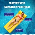 thumbnail image 3 of TRC Recreation Sunsation 1.75" Thick Foam Pool Float Lounger w/ Headrest, 2 Pack, Yellow, 3 of 8