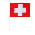 thumbnail image 2 of Guardoinrt 12PCS Flag Flags Banner Hand Waving National Flag Pride Flag Switzerland 1Set, 2 of 6