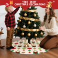 thumbnail image 5 of 36 Inch Christmas Tree Skirt – Velvet Plush Tree Mat, Soft Thickened Polyester with Red Ties, Single-Sided Printing, Available in 30in/36in/48in, Perfect for Holiday Xmas Tree Decoration, 5 of 7