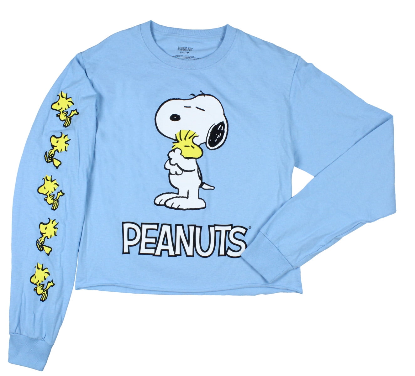 Peanuts Christmas Snoopy Leading Woodstocks Womens Juniors Girls Top Tee T-Shirt 