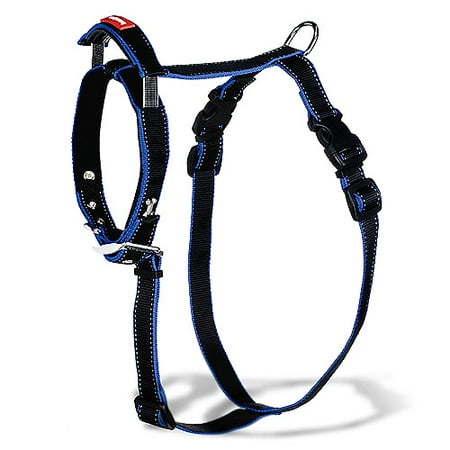 Bamboo Quick Control Harness with Built-in Leash, Black