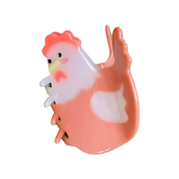 Wartleves Nueva y divertida pinza para el pelo con forma de animal, vaca, cerdito, gallina, accesorio para el pelo