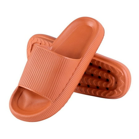 

QWZNDZGR 2022 Summer Non-Slip Flip Flops Thick Platform Men Bathroom Home Slippers Anti-Odor Soft Sole Lightweight Sandals Cloud EVA