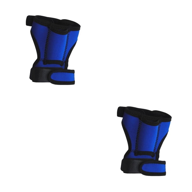 Yuarrent Soporte ajustable y seguro para linterna de buceo al aire libre, soporte para brazo de mano, azul Azul 2Conjunto