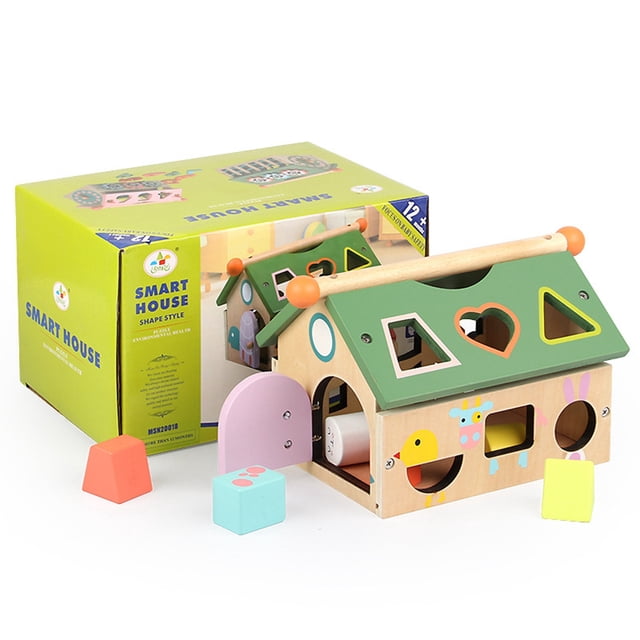 Shape Sorter House Classic Educational Shape Matching Game Fine Motor Skills Toy