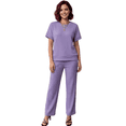 thumbnail image 1 of Conjunto 2 Piezas Casual Chic para Mujer Unitalla, Blusa de Manga Corta y Pantalón Cómodo, Estilo Elegante y Sofisticado para Mujer, 1 of 5