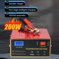 thumbnail image 4 of 200W Car Battery Charger 10A 12V Smart Automatic Battery Charger Maintainer with LED Display Overcharge Defence for AGM STD Gel Deep Cycle Marine Motorcycle Batteries, 4 of 7