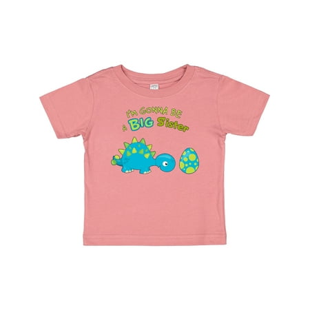 

Inktastic Happy Dinosaur Future Big Sister Gift Baby Girl T-Shirt