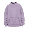 thumbnail image 5 of Purple Hoodies for Womens Oversized Sweatshirts Turtleneck Pullover Long Sleeve Hoodies Tops Fall Outfits 2025 Clothes Fall Tops for Women 2025, 5 of 6