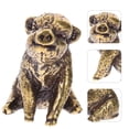 thumbnail image 3 of EeaseMX Adorno de escritorio de cerdo de latón, estatuilla decorativa de cerdo, escultura, decoración del hogar, 3 of 7