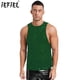 thumbnail image 2 of Chaleco de malla transparente para hombre, chaleco transparente con diamantes de imitación brillantes, camiseta sin mangas, Top Sexy para culturismo muscular, gimnasio y Fitness, 2 of 5
