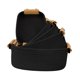 thumbnail image 5 of Juego de 5 cestas tejidas para decoración del hogar, cesta para juguetes, ropa y toallas. Negro, 5 of 9
