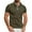 Army Green, variant on Afdoent Mens Casual Polo Shirts Male Spring Summer Fashion Short Sleeve Shirt Lapel Shirt Patchwork Top Shirts For Men
