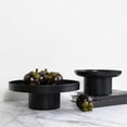 thumbnail image 3 of ABS Cosmetic Tray Organizer, Decorative Storage Tray for Home, Kitchen, Bathroom - Black/White Round Tray (12x26x9.5cm), 3 of 5
