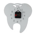 thumbnail image 4 of Stylish Teeth Mirror Wall Clock Quartz Scanning Silent Movement Battery Powered Acrylic Material With Adhesive Backing, 4 of 9